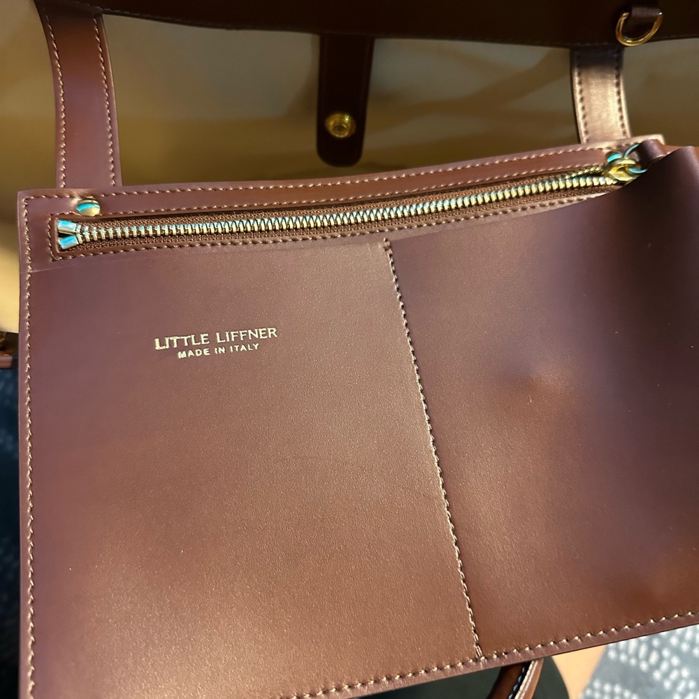 Brown Large Open Tulip Tote from Little Liffner